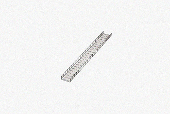 Лоток замковый перфорированный ЛМЗ 100х100х3000 УХЛ1, гор.цинк, S1,5. Соединитель лотковый замковый СЛЗх100 УХЛ1, гор.цинк, S1,5. (A)