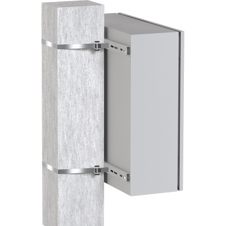 Комплект крепления на столб монтажной полосой (ширина шкафа до 650 мм) Basic EKF