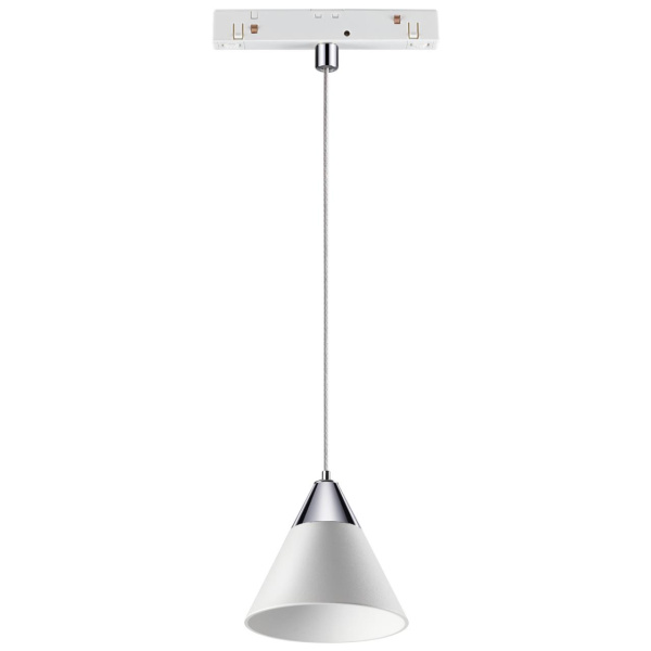 Трековый св-к для низков.шинопровода IP20 LED 4000K 10W FLUM белый/хром B NOVOTECH