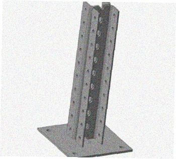 Стойка напольная (потолочная) сдвоенная СНПС400 УТ1,5,горячее цинкование, S2,5