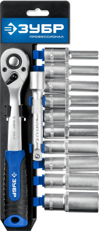 ТБ-12У набор торцовых головок 12 предм. Серия Профессионал. ЗУБР