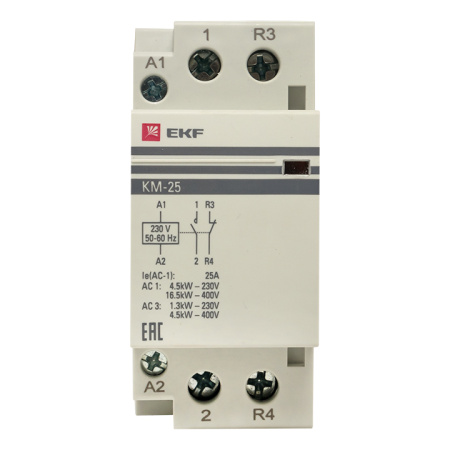 Контактор модульный КМ 25А NО+NC (2 мод) PROxima EKF