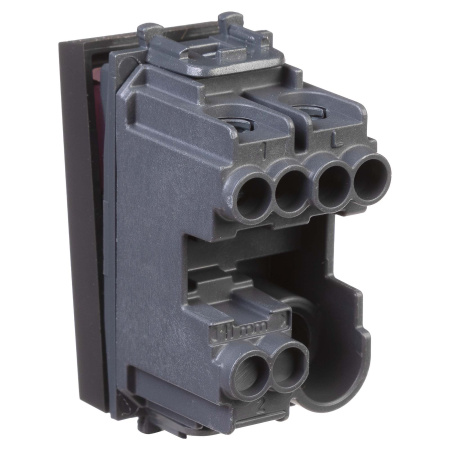 Выключатель модульный, "Avanti", "Черный матовый", 1 модуль DKC