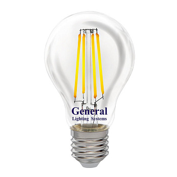 Филаментная светодиодная лампа GLDEN-A60S-DEM-13-230-E27-2700 1/10/100 General