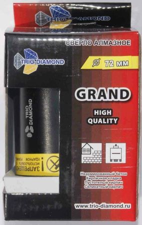 Коронка алмазная по бетону 72 мм GC787 Trio-Diamond