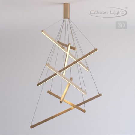 Подвесной св-к LED 96W 5190Лм 3000К 220V COMETA золото ODEON LIGHT