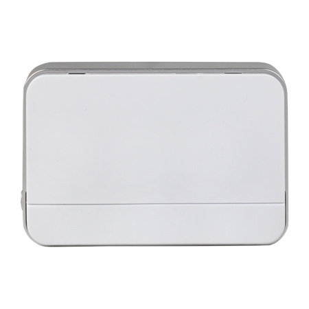 Звонок беспр, в розетку Classic (бел,-сер, 51 мелод, с индик, 4 ур)  EKF