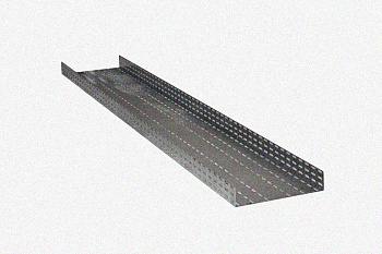 Лоток глухой ЛМГ 80х80х2000 У3, окрашенный, S1,0