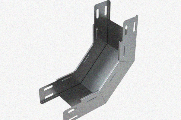 Лоток замковый глухой КПЗГ 200х60-90 УХЛ1 для поворота трассы вверх на 90, горячее цинкование, S1,5