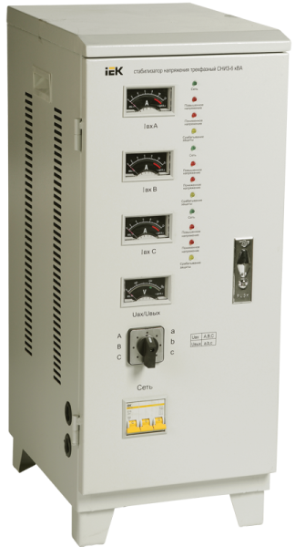 Стабилизатор напряжения трехфазный СНИ3-6 кВА IEK