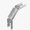 Лоток замковый перфорированный КСЗ 600х150-90 УТ1,5 для поворота трассы вниз на 90, оцинкованный лист, S1,5