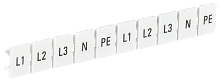 Маркеры для КПИ-6мм2 с символами "L1, L2, L3, N, PE" IEK