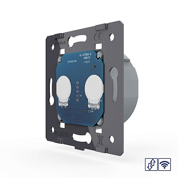 Сенсорный импульсный радиоуправляемый выключатель для жалюзей 2 клавиши (механизм) Livolo