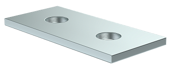 Пластина соединительная с 2 отверстиями для STRUT-профиля HDZ IEK