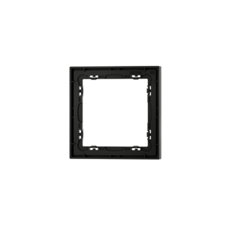 Рамка пластиковая Voltum S70 на 1 пост, (черный матовый)