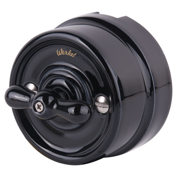 Werkel Выключатель 4 положения Ретро Черный IP20 Werkel