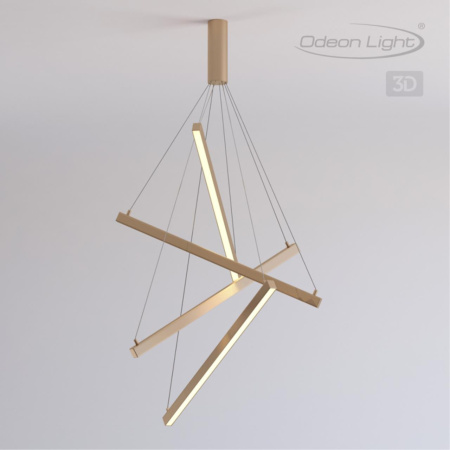 Подвесной св-к LED 48W 2700Лм 3000К 220V COMETA золото ODEON LIGHT
