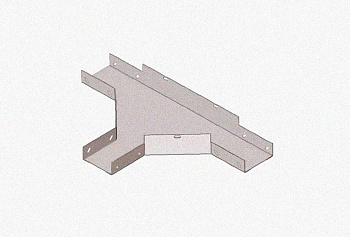 Лоток тройниковый замковый перфорированный ОТЗ 150х150 УХЛ1, горячее цинкование, S1,0