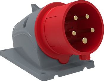 Вилка стационарная ССИ-525 32А-6ч/200/346-240/415В 3Р+РЕ+N IP44 MAGNUM IEK