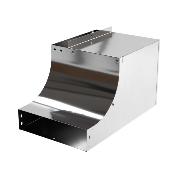 Угол CSSS 90 вертикальный внутренний переходник левый. осн.300 H100, нержавеющая сталь AISI 304, в комплекте с крепежнымиэлементами и соединительными 