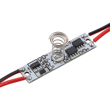 04-43 Сенсорный выключатель для алюминиевого профиля высотой 12мм, монохром., 12/24В, 36/72Вт, IP20, с функцией диммирования, 40x10x14мм APEYRON