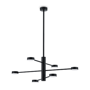 Потолочный светильник 6*GX53 48Вт Черный IP20 Tactic FR5363CL-06B Freya