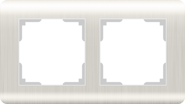 Stream Рамка горизонт/вертик 2 пост . перламутровый IP20 Werkel