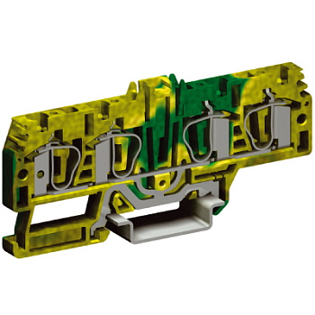 HTE.4/2+2(Ex), зажим для заземления, 2 ввод/2 вывода,4 кв.мм желто-зеленый (R) DKC