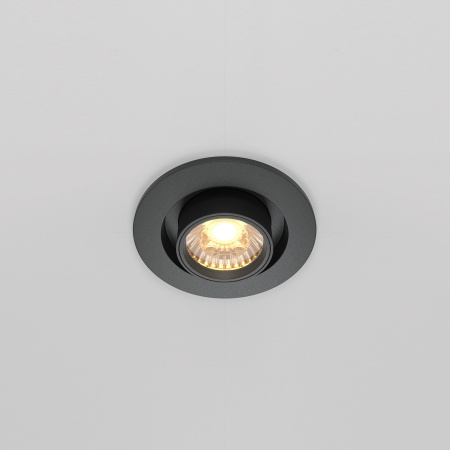 Встраиваемый светильник LED 10Вт Черный IP20 Downlight DL045-01-10W3K-B Technical Maytoni