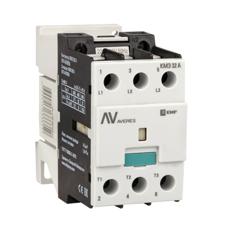 Контактор КМЭ 32А 400В АС AVERES EKF