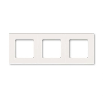 Levit Рамка горизонт/вертик 3 мест . жемчуг/ледяной IP20 ABB