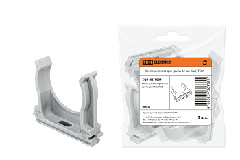 Крепеж-клипса для трубы 32 мм (5шт) TDM