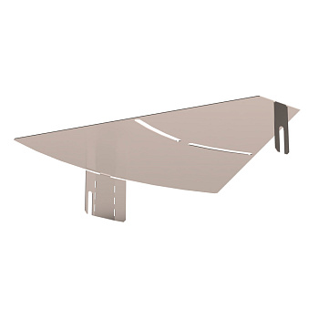 Крышка угла горизонтального изменяемого 0-45 градусов Стандарт INOX (AISI 409) 300 Промрукав