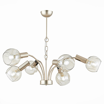 Люстра подвесная Шампань/Коньячный E14 6*40Вт SLE104203-06 EVOLUCE