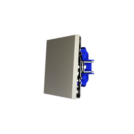 Выключатель с самовозвратом встраиваемый Voltum S70 одноклавишный 10А, (шелк)
