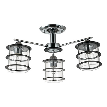 Люстра потолочная E27 3*60W 220V ROTONDUM хром LUMION