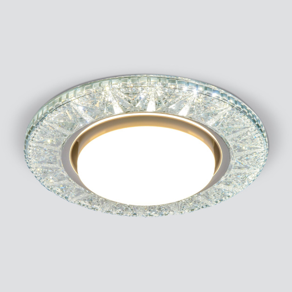 Встраиваемый точечный светильник со св/д подсветкой GX53 4200К прозрачный IP20 (a049342) Elektrostandard