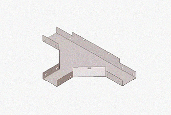 Лоток тройниковый замковый глухой ОТЗГ 200х65 УХЛ1, горячее цинкование S1,0