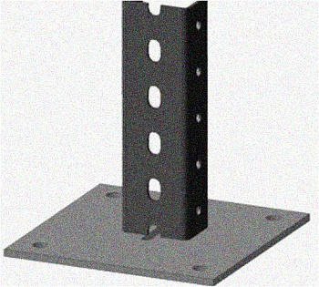 Стойка напольная (потолочная) СНП320 УТ1,5,горячее цинкование, S2,5