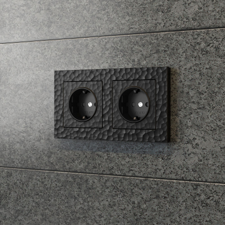 Розетка с заземлением и шторками (черный) Hammer СУ IP31 Werkel Розетка с заземлением и шторками (черный) Hammer СУ IP31 Werkel