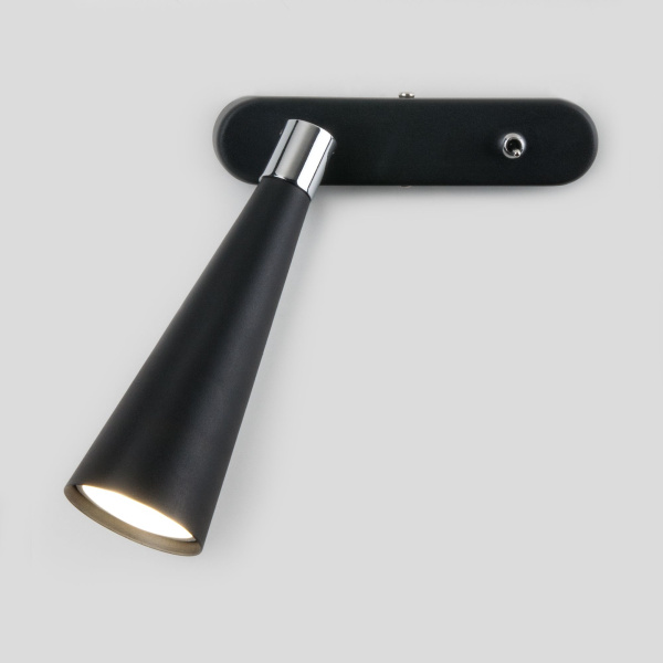 Настенный светильник 1*GU10 черный IP20 Horn (a047874) Elektrostandard