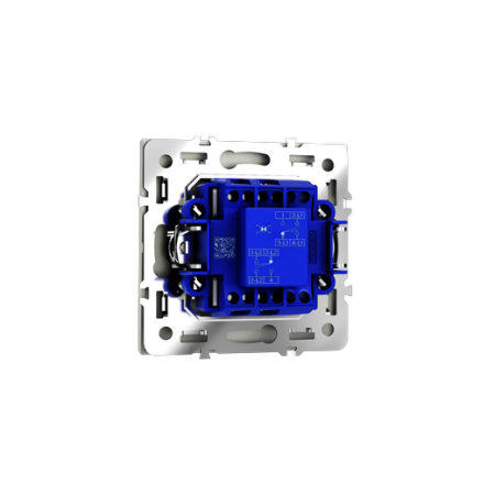 Перекрестный переключатель встраиваемый Voltum S70 одноклавишный 10А, (сталь)