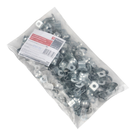 Скоба металлическая однолапковая d12-13 мм (100 шт) PROxima EKF