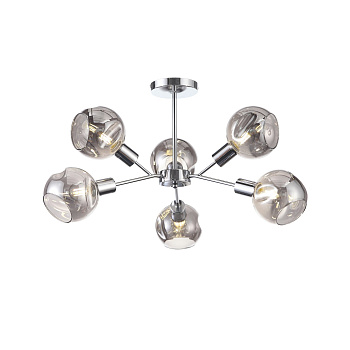 Люстра потолочная Хром/Дымчатый E14 6*60Вт SLE155102-06 EVOLUCE