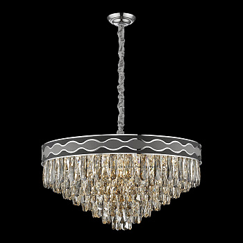 Люстра подвесная Хром/Прозрачный E14 22*40Вт WE135.22.103 WERTMARK