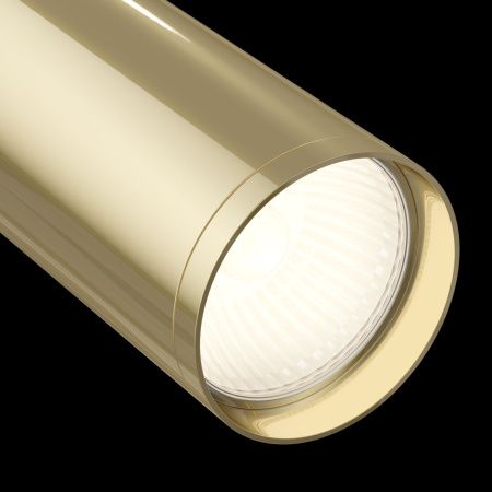 Светильник трековый 1*GU10 10Вт Черный с Золотом IP20 Focus S TR020-1-GU10-BG Technical