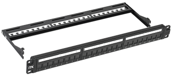 ITK 1U Патч-панель укомплектованная кат.6 UTP 24 порта с индикацией