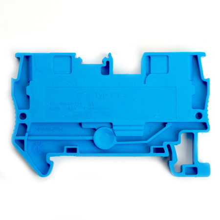 Зажим пружинный, 3-проводной проходной ЗНИ - 4, JXB PT 4 TW, синий LD573-2-40 STEKKER