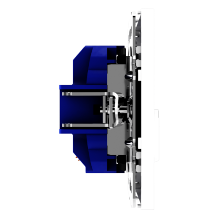 Датчик движения встраиваемый Voltum S70, (белый глянцевый)