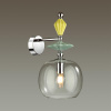 Бра E14 1*40W 4893/1WB BIZET хром/раноцветн./керамика/стекло ODEON LIGHT